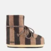 Jacquemus + Moon Boot Icon Low Μπεζ Ριγέ Μπότες από Φελτ