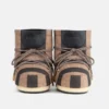 Jacquemus + Moon Boot Icon Low Μπεζ Ριγέ Μπότες από Φελτ