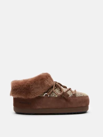 Moon Boot X Guest in Residence Evx Chalet Cocoa Faux Fur Mules από συνθετική γούνα