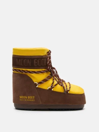 Μποτάκια Moon Boot X Guest in Residence Icon Low από νάιλον σε χρώματα ηλίανθου και κακάο