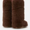 Μπότες Icon Dark Brown Curly Extra