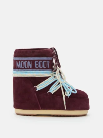 Μπότες Icon Low Burgundy Suede
