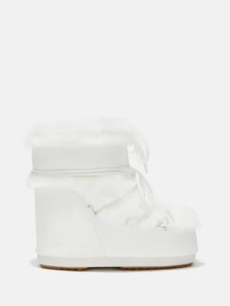 Μπότες Icon Low White Faux-Fur