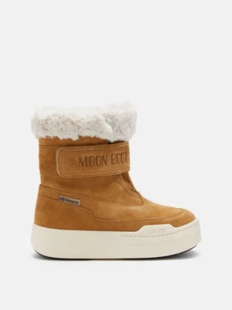 Μπότες Junior Park Strap Brown Suede