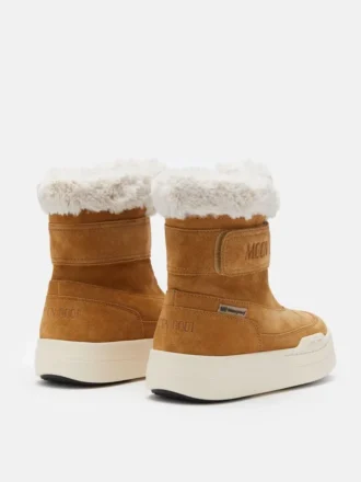 Μπότες Junior Park Strap Brown Suede