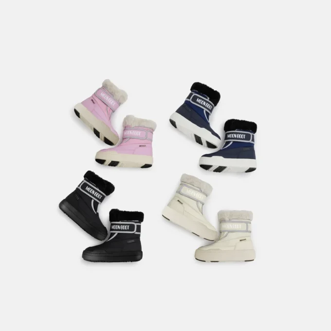 Μπότες Junior Park Strap σε κρεμ χρώμα Μπότες Junior Park Strap σε κρεμ χρώμα