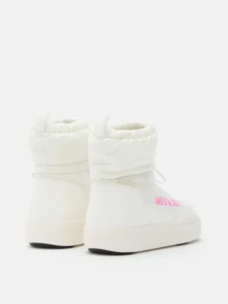 Μπότες Junior Park Tube White Glitter Mid