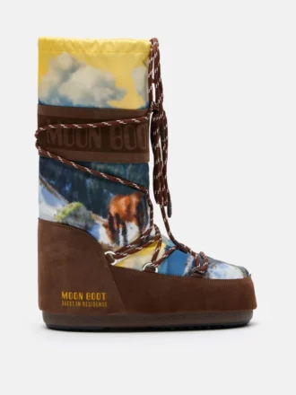 Μπότες Moon Boot X Guest in Residence Icon High Postcard Cocoa Boots