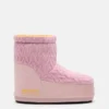 Μπότες Moon Boot X Guest in Residence Icon Low No Lace Rose Knit