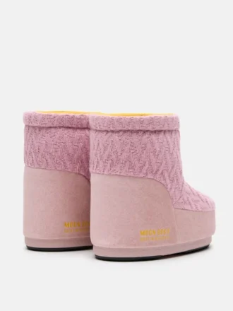 Μπότες Moon Boot X Guest in Residence Icon Low No Lace Rose Knit