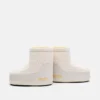 Μπότες Moon Boot X Guest in Residence Icon Low No Lace White Sand Knit Boots