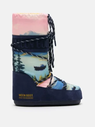 Μπότες Moon Boot X Guest in Residence Icon Postcard Midnight