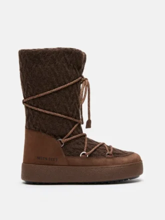 Μπότες Moon Boot X Guest in Residence Ltrack Cocoa Knit