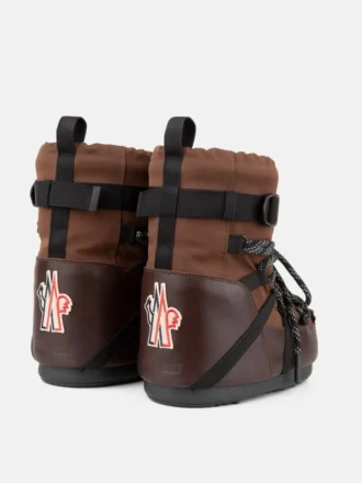 Μπότες Moon Boot X Moncler Grenoble Icon Low σε καφέ μοκά