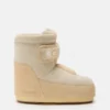 Μπότες Moon Boot X Vandythepink® Icon Strap από μπεζ σουέτ