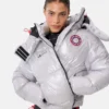 Μπουφάν Adidas X Moon Boot Silver Puffer Jacket