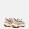 Πάνινα Sneakers Moon247 Xlace σε χρώμα υπόλευκο και γκρι-καφέ Πάνινα Sneakers Moon247 Xlace σε χρώμα υπόλευκο και γκρι-καφέ