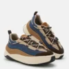 Πάνινα Sneakers Moon247 Xlace σε μπλε και καφέ Πάνινα Sneakers Moon247 Xlace σε μπλε και καφέ